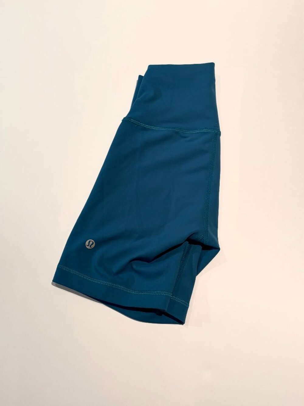 lululemon Teal Blue High-Rise Biker Shorts size 4